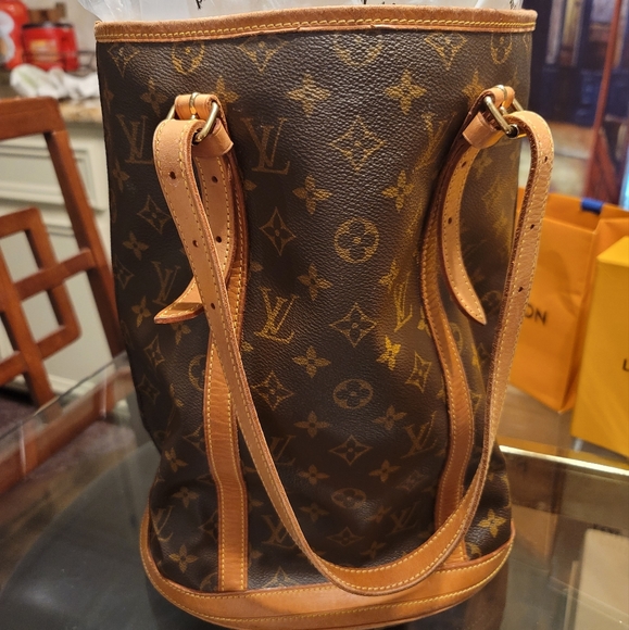 LOUIS VUITTON Bucket GM Shoulder Tote Bag SP0928 France Vintage - Picture 6 of 12